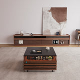 Modern Coffee Table Storage Cabinet With Light