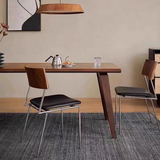 Leather Dining Chair with Ergonomic Design and Steel Frame