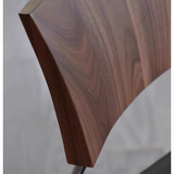 Leather Dining Chair with Ergonomic Design and Steel Frame