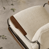 Modern Upholstered Rocking Chair with Footstool Rocker Recliner