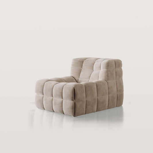 Corduroy Waffle Single Leisure Sofa Chair For Living Room