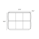 Bedroom Nightstands with Wavy Drawer Door