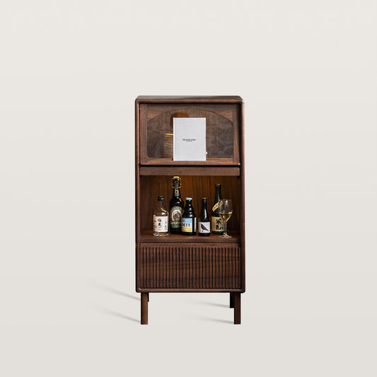 Floor Standing Drawer Cabinet with Transparent Door