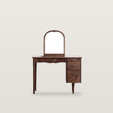 Vintage Makeup Vanity with Carved Craftsmanship