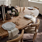 Wooden Frame Velvet Fabric Dining Chairs