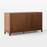 Thickened Sideboard Cabinet with 4 Glass Doors