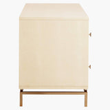 4 Drawer Dresser with Brass Handles And Base