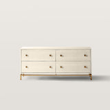 4 Drawer Dresser with Brass Handles And Base