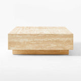 Living Room Coffee Table with Natural Rock Patterns