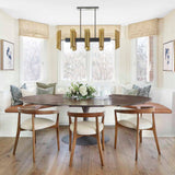 Round Backed Dining Chair with Armrests