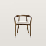 Round Backed Dining Chair with Armrests