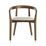 Round Backed Dining Chair with Armrests