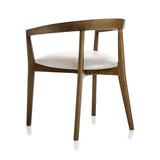 Round Backed Dining Chair with Armrests