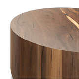 Living Room Round Wooden Pier Small Coffee Table