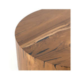 Living Room Round Wooden Pier Small Coffee Table