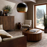 Living Room Round Wooden Pier Small Coffee Table