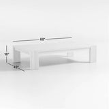 Rectangular Wooden Coffee Table for Living Room