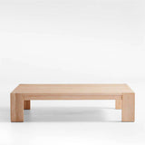 Rectangular Wooden Coffee Table for Living Room