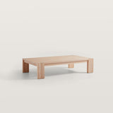 Rectangular Wooden Coffee Table for Living Room