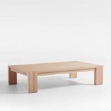 Rectangular Wooden Coffee Table for Living Room