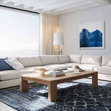 Rectangular Wooden Coffee Table for Living Room