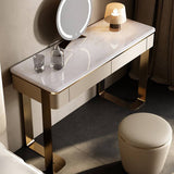 Marble Countertop Makeup Vanity with 2 Drawers
