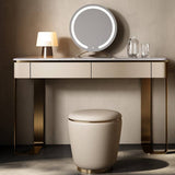 Marble Countertop Makeup Vanity with 2 Drawers