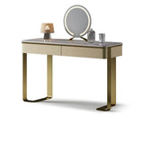Marble Countertop Makeup Vanity with 2 Drawers