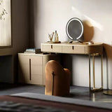 Bedroom 5 Drawers Crocodile Skin Pattern Makeup Vanity