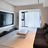 Rock Coffee Table with Transparent Acrylic Table Legs