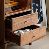 Light Luxury Glass Storage Cabinet Wine Cabinet