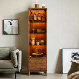 Light Luxury Glass Storage Cabinet Wine Cabinet