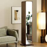 Multi Functional Floor Standing Mirror Rotatable Bookshelf