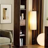 Multi Functional Floor Standing Mirror Rotatable Bookshelf