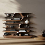 Creative Wooden Storage Rack for Living room Tea room