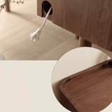 Symmetrical Aesthetic Wooden Makeup Vanity and Desk