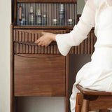 Multi Functional Integrated Makeup Vanity with Big Mirror