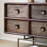 Retro 8-Drawer TV Cabinet and Sideboard Buffet