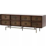 Retro 8-Drawer TV Cabinet and Sideboard Buffet