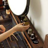 Makeup Vanity with Drawers and Rotatable Mirror