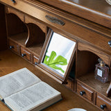 American Retro Flip Piano Design Makeup Vanity Desk