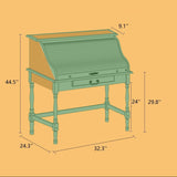 American Retro Flip Piano Design Makeup Vanity Desk