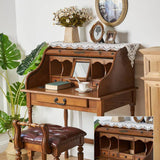 American Retro Flip Piano Design Makeup Vanity Desk