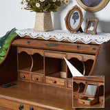 American Retro Flip Piano Design Makeup Vanity Desk