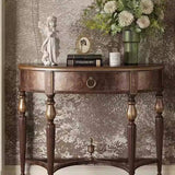 American Retro Entrance Table with Storage Drawers