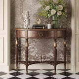 American Retro Entrance Table with Storage Drawers