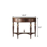 American Retro Entrance Table with Storage Drawers