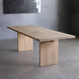 Wooden Double Panel Splicing Tea Table Dining Table