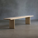 Wooden Rectangular Dining Table and Bench Set