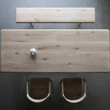 Wooden Rectangular Dining Table and Bench Set